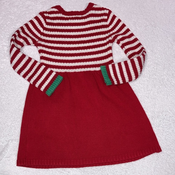 Jingled & joy candy cane Stripes jingle bell elf sweater dress small 5/6 - Picture 5 of 6